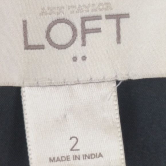 AT Loft Black White Chevron Sleeveless Dress 2 EUC - Picture 3 of 7